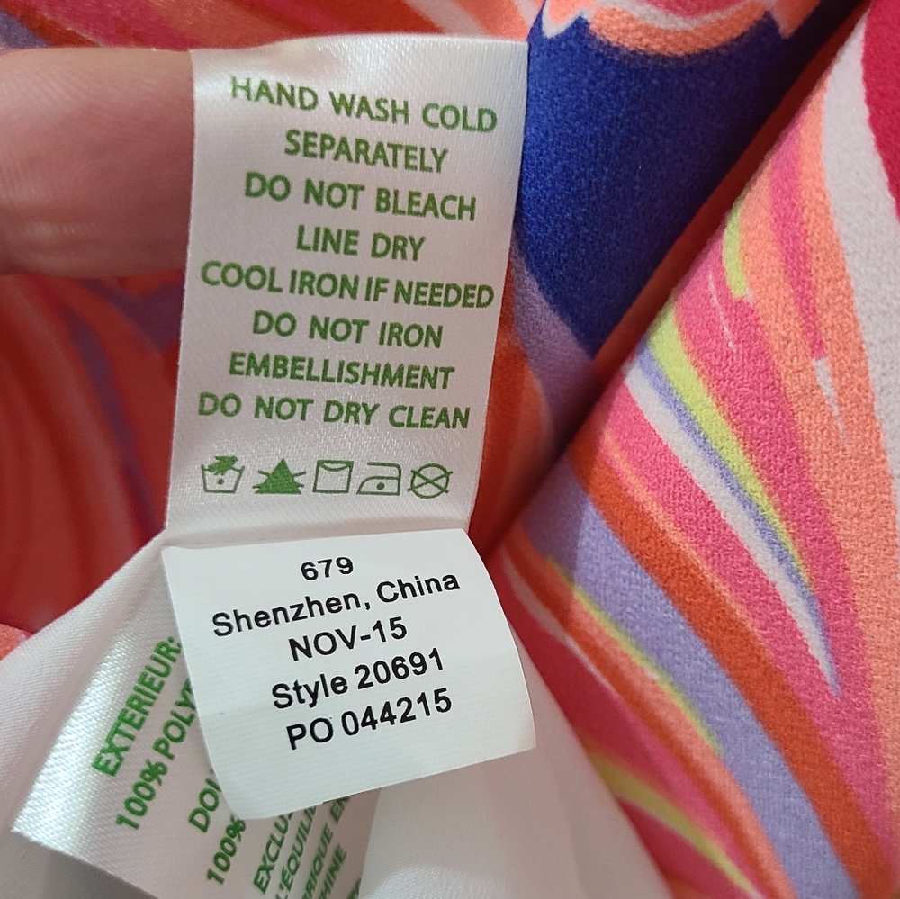 Lilly Pulitzer Mimi Embellished Trapese Dress in Multi Reef Retreat Print Sz S - Picture 11 of 14